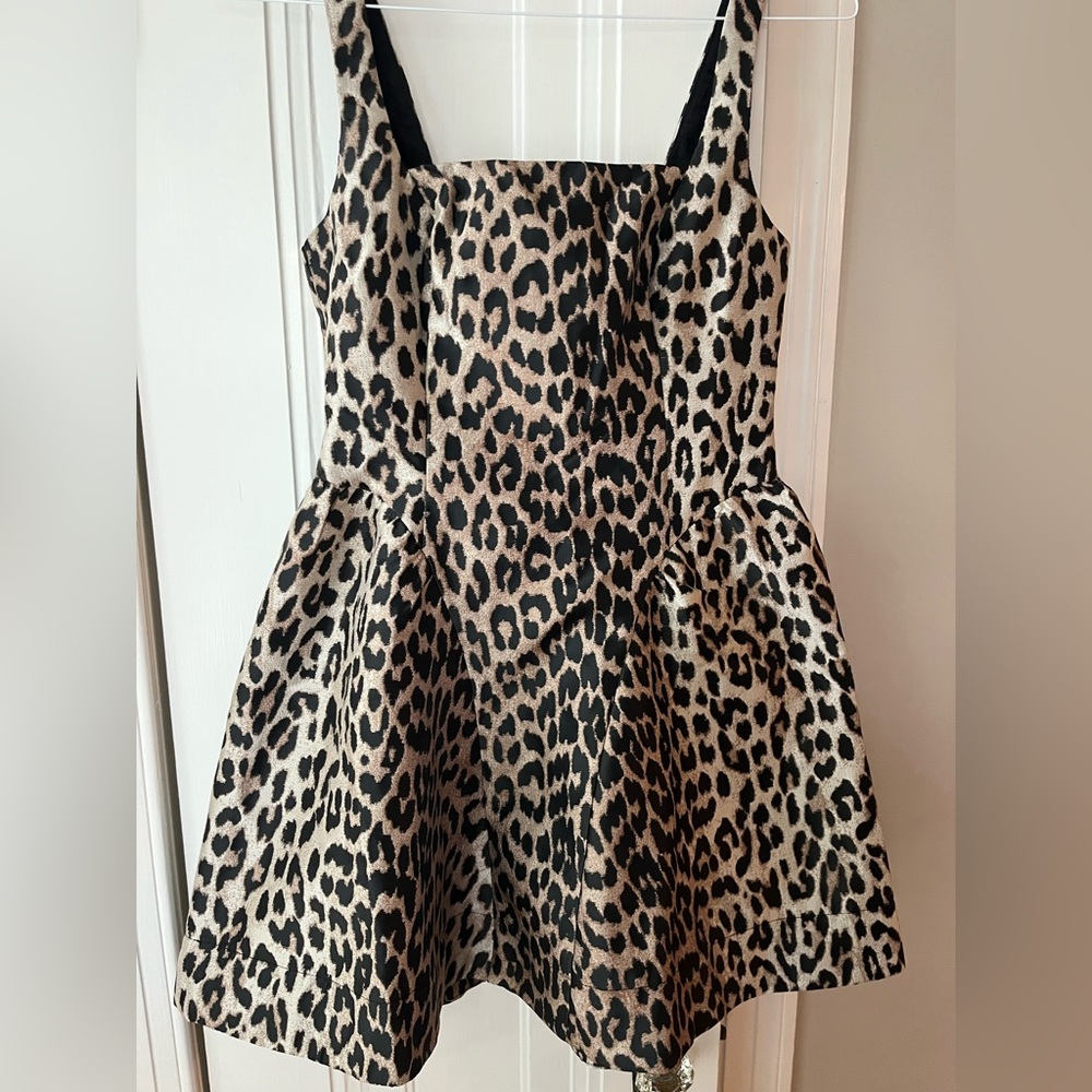 ASTR Claudie Leopard Mini Dress